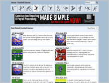 Tablet Screenshot of playfootballgames.org